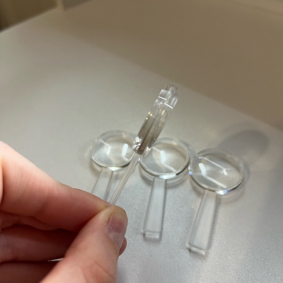 Mini Clear Magnifying Glass Set of 4 - Picture 5 of 7